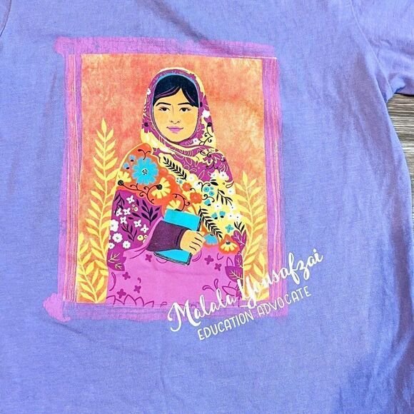 Piccolina Malala Yousafzai Short Sleeve Trailblazer Tee Size 2T - Picture 2 of 4